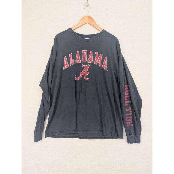 Alabama Roll Tide TShirt Size XL Blue Long Sleeved -0825F141 - Picture 1 of 8
